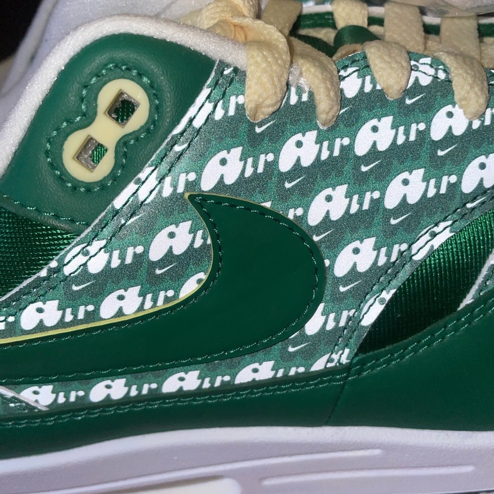Nike Air Max 1 PRM Green and White Sneakers men’s size 13 - Picture 5 of 7